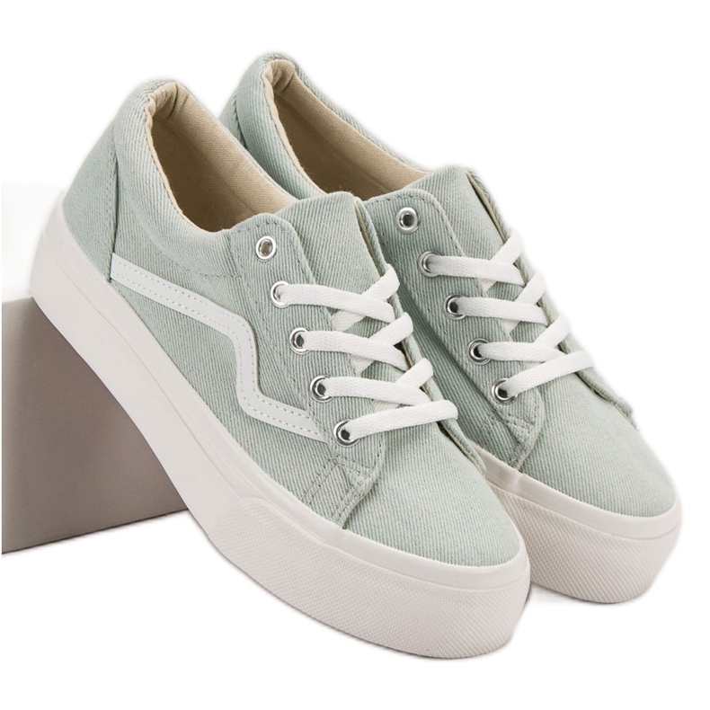 Kylie Fashionable Green Sneakers