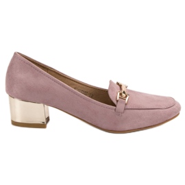 Kylie High-heeled loafers purple