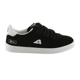 Sport shoes leather insert American Club BS06 white black Sport shoes leather insert American Club BS06 white black