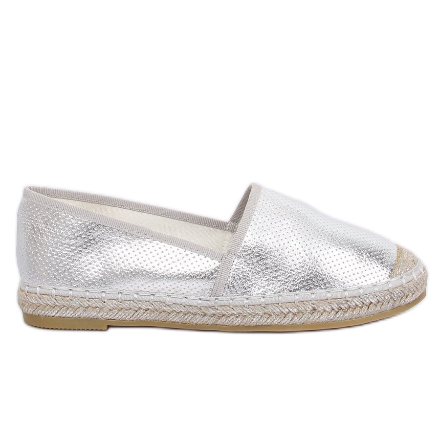 Silver metallic Espadrilles A645 ESP 1 Silver grey