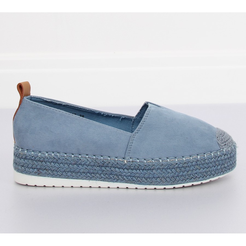 Espadrilles on the high-heels blue BL247 Blue II-GAT