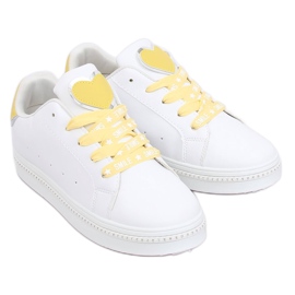 Women's white and yellow sneakers H99-36 Yellow Women's white and yellow sneakers H99-36 Yellow