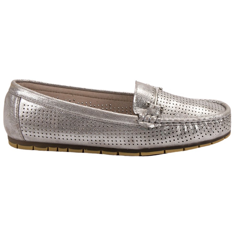 Kylie Shiny loafers grey