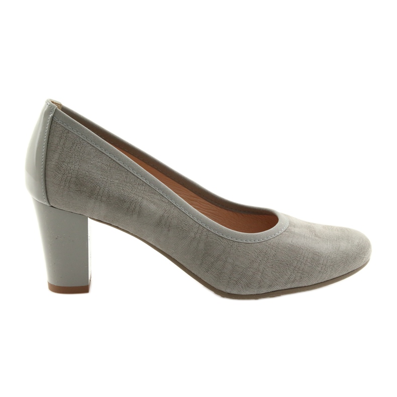 Arka Ark pumps women leather flexible sole 5137 gray grey