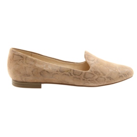 Lordsy ballerinas for women leather Caprice 24203 beige