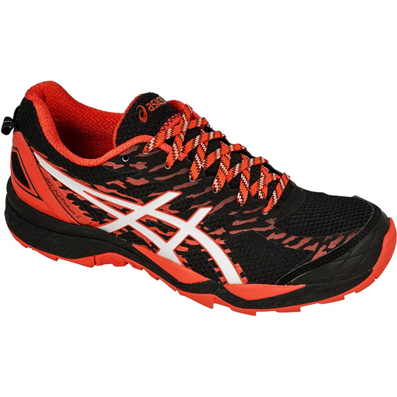 Running shoes Asics Gel-FujiTrabuco 5 M T6J0N-9023 black orange