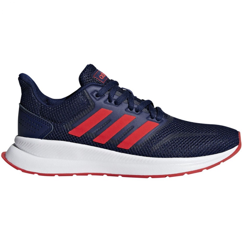 Running shoes adidas Falcon K Jr F36543 navy blue Running shoes adidas Falcon K Jr F36543 navy blue