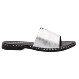 Filippo Comfortable Shiny Slippers grey