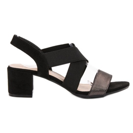 Filippo Sandals With Vinceza Glitter black
