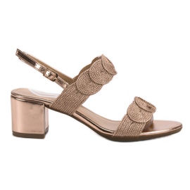 Filippo Elegant golden sandals
