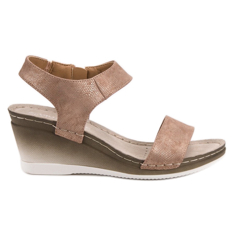 VINCEZA Wedge Sandals pink VINCEZA Wedge Sandals pink