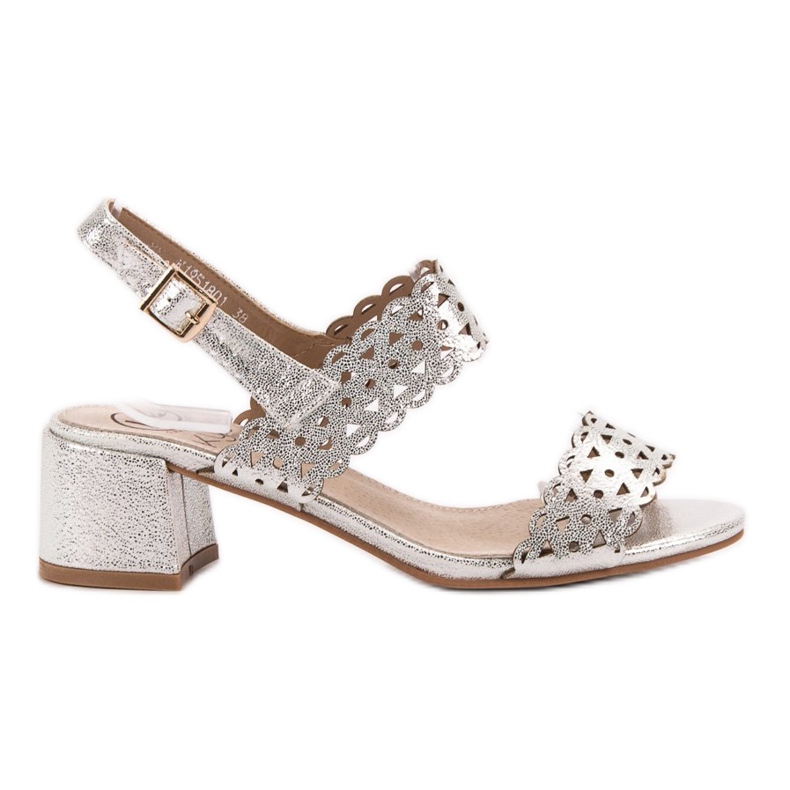 Kylie Silver high-heeled sandals grey