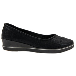 VINCEZA sports ballerinas black