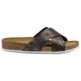 Kylie Comfortable Gray Slippers grey