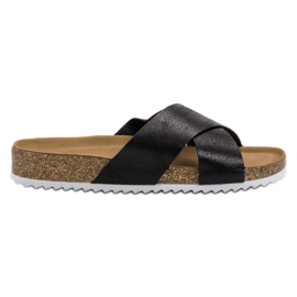 Kylie Comfortable Black Slippers Kylie Comfortable Black Slippers