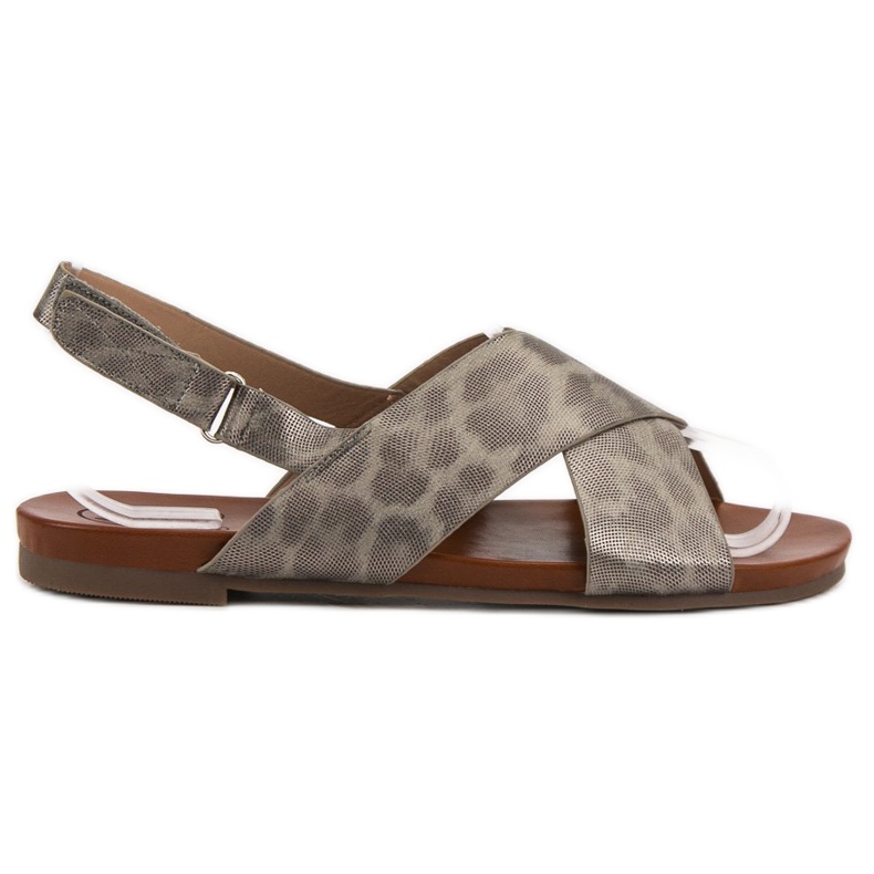 Kylie Spotted Sandals grey