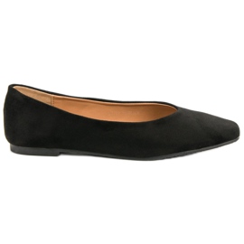 Seastar Black Suede Ballerinas