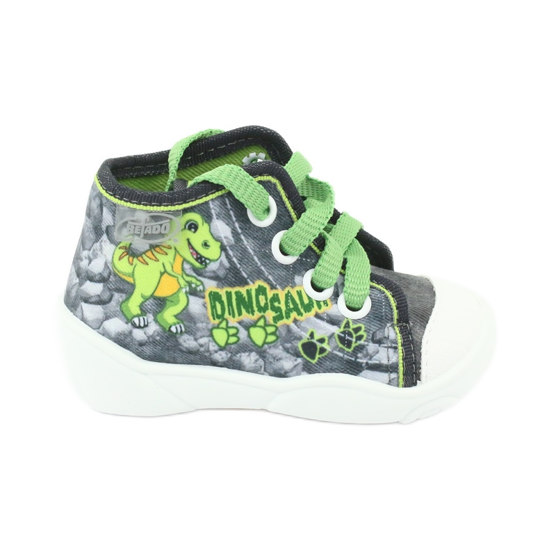 Befado children's shoes 218P058 grey green Befado children's shoes 218P058 grey green