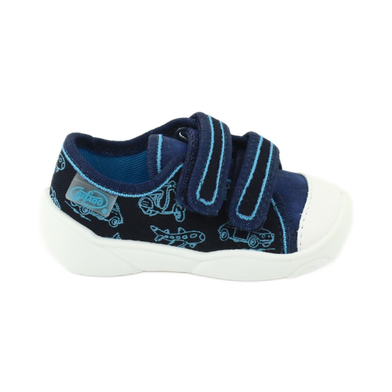 Befado children's shoes 907P102 blue navy blue
