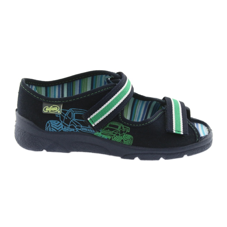 Befado children's shoes up to 23 cm 969X073 green navy blue