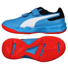 Indoor shoes Puma Tenaz V Jr Bleu Azur 104891 06 blue blue Indoor shoes Puma Tenaz V Jr Bleu Azur 104891 06 blue blue