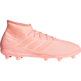 Adidas Predator 18.2 FG M DB1998 football boots pink Adidas Predator 18.2 FG M DB1998 football boots pink