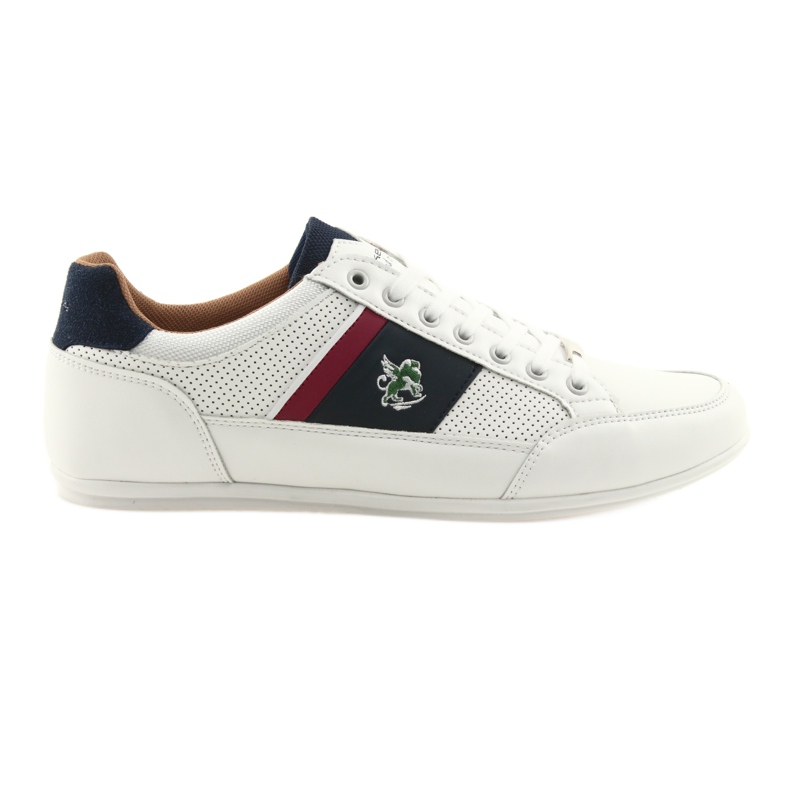 Mckey 901 white men's sport shoes red navy blue