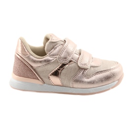 Różowe Sneakers American Club ES25 gold pink yellow Różowe Sneakers American Club ES25 gold pink yellow