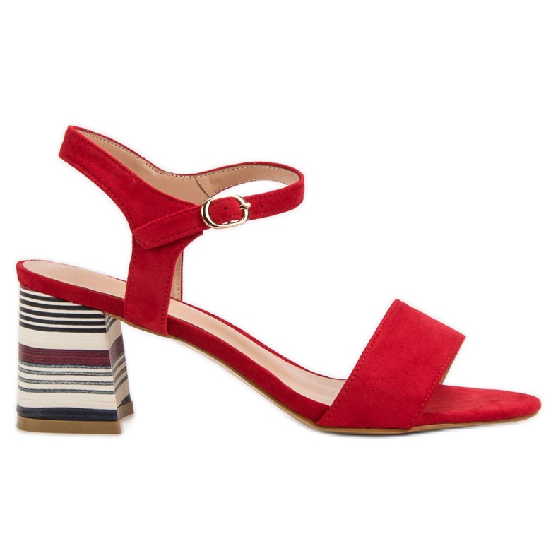 Fashionable red VINCEZA sandals