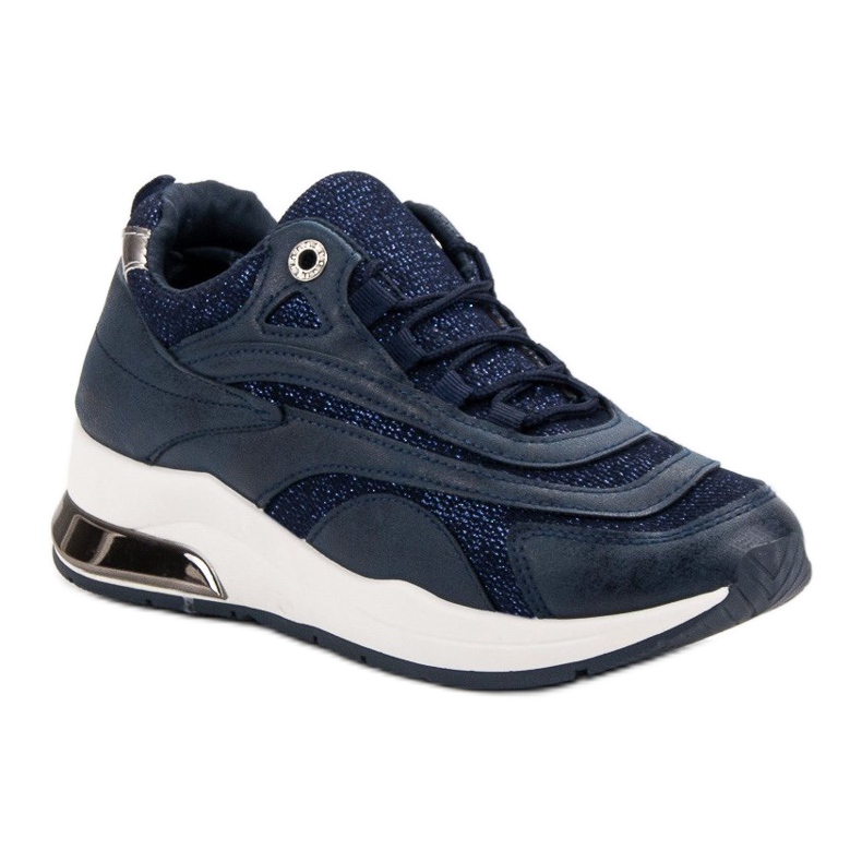 Fashionable Navy Blue Sneakers