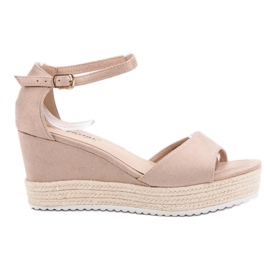 Seastar Beige Wedge Sandals