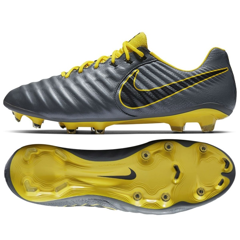 Nike Tiempo Legend 7 Elite Fg M AH7238-070 football shoes grey grey