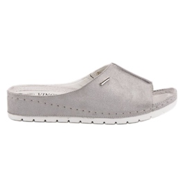 Comfortable VINCEZA slippers grey Comfortable VINCEZA slippers grey