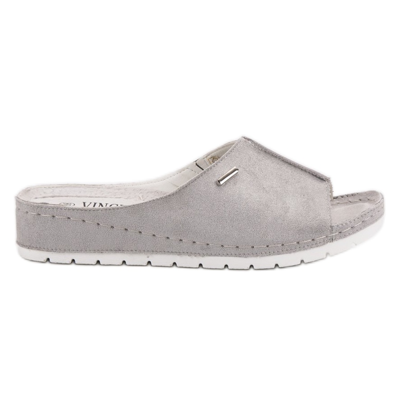 Comfortable VINCEZA slippers grey