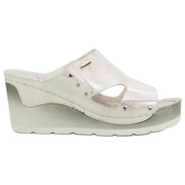 VINCEZA Wedge Sandals grey VINCEZA Wedge Sandals grey