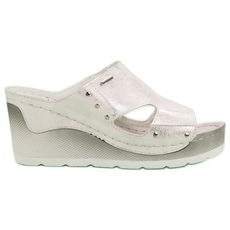 VINCEZA Wedge Sandals grey