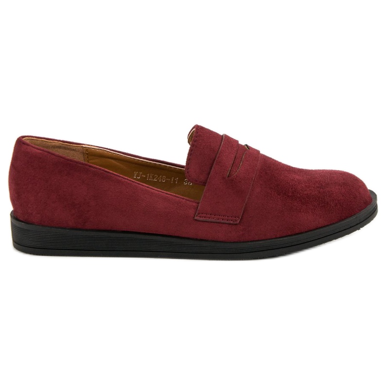 Best Shoes Burgundy Casual Loafers red