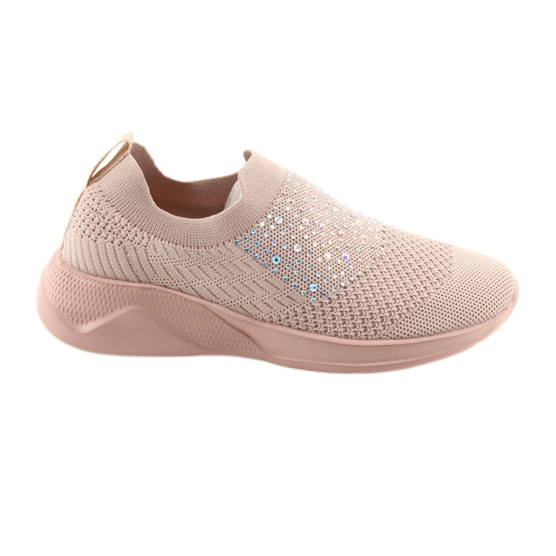 American Club America AD05 Women's Sports Shoes Pink with zircons