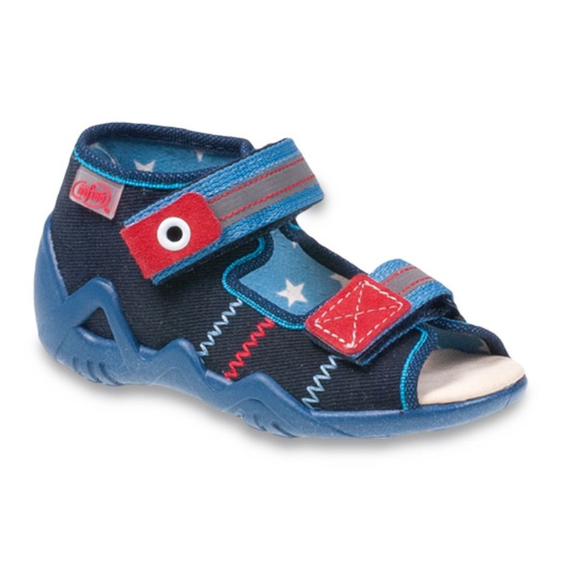 Befado yellow children's shoes 250P060 red navy blue