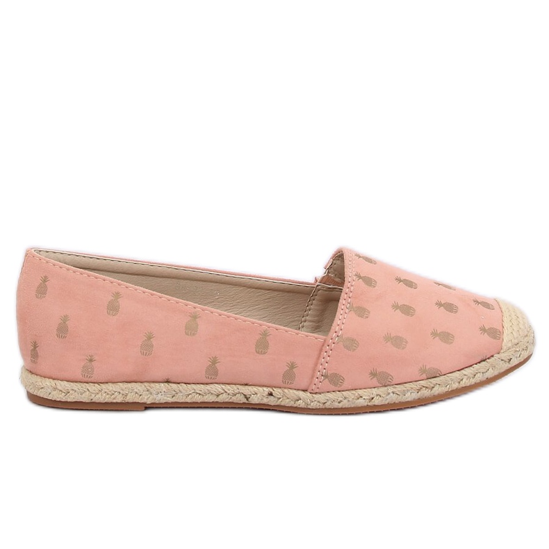 Espadrilles with pineapples pink 68-82 Pink