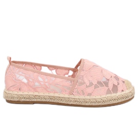 Pink openwork espadrilles 68-130 Pink