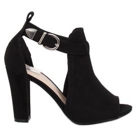 Pumps with an open finger black 368-2 Black
