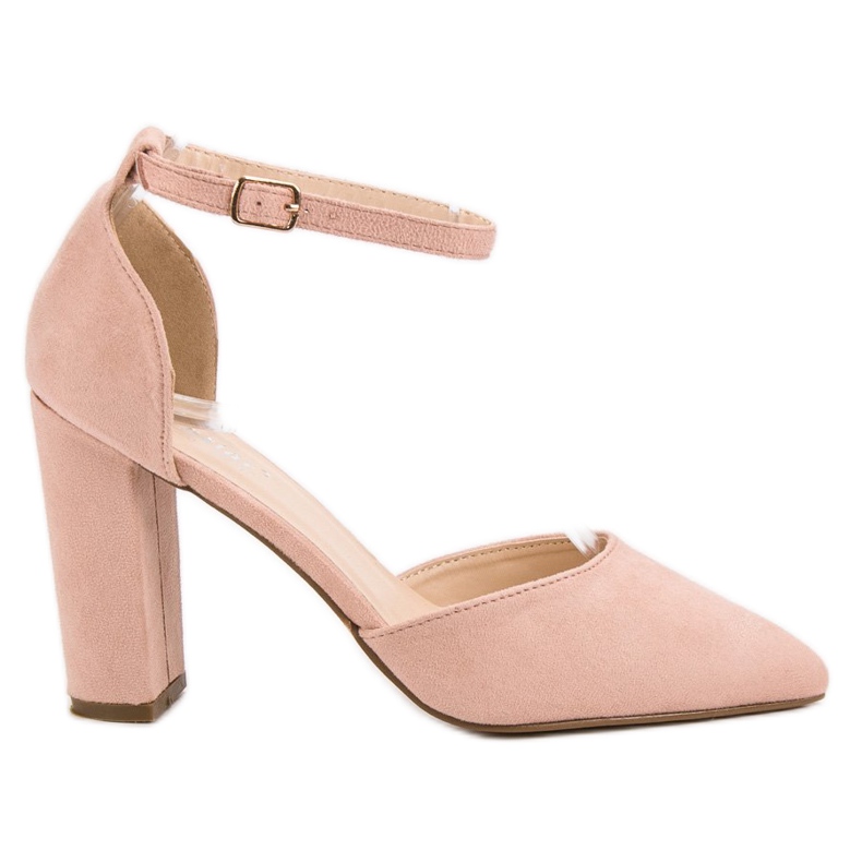 Seastar Suede Pumps In Spitz pink