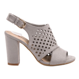 Seastar Openwork Built Sandals grey Seastar Openwork Built Sandals grey