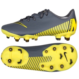 Nike Mercurial Vapor 12 Academy Ps FG / MG Jr AH7349-070 football shoes black grey