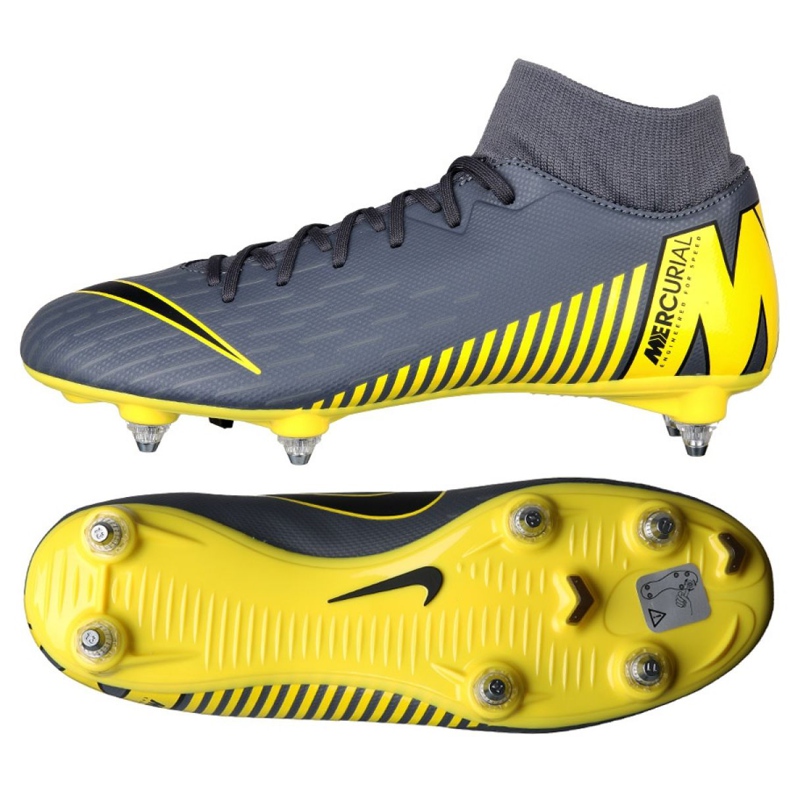 Nike Mercurial Superfly 6 Academy Sg M AH7364-070 football shoes black grey