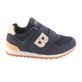 Befado children's shoes up to 23 cm 516Y038 navy blue yellow Befado children's shoes up to 23 cm 516Y038 navy blue yellow