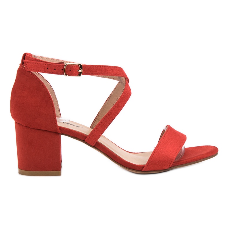 Seastar Suede Sandals On A Bar red