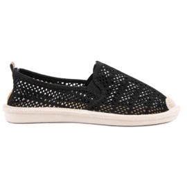 Lace Slip On Sneakers black