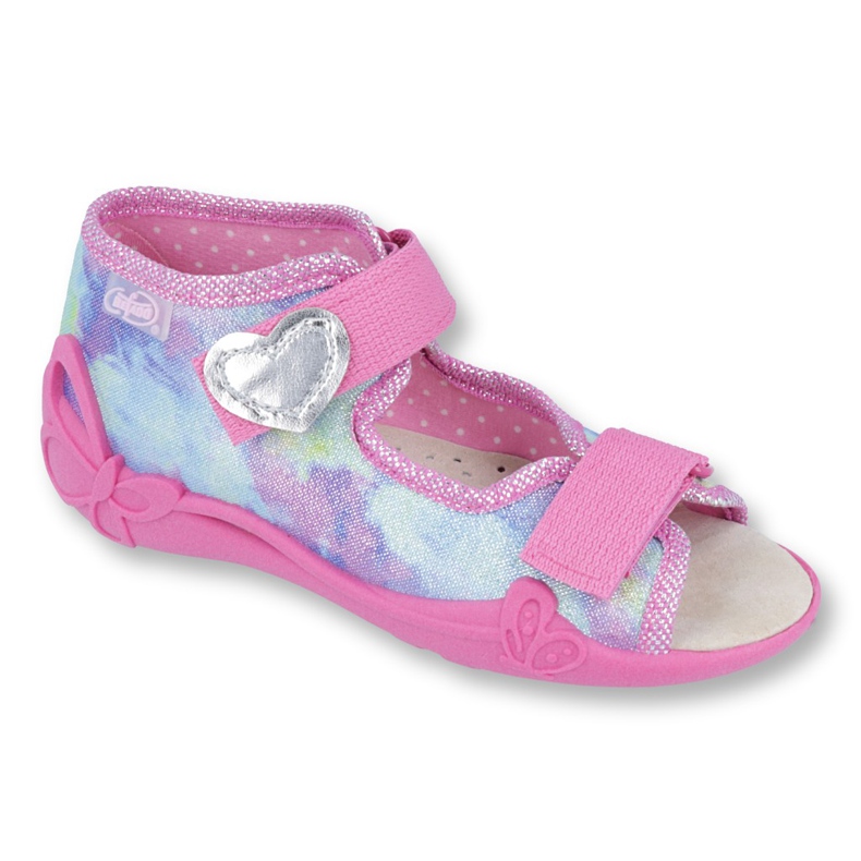 Befado yellow children's shoes 342P005 multicolored pink